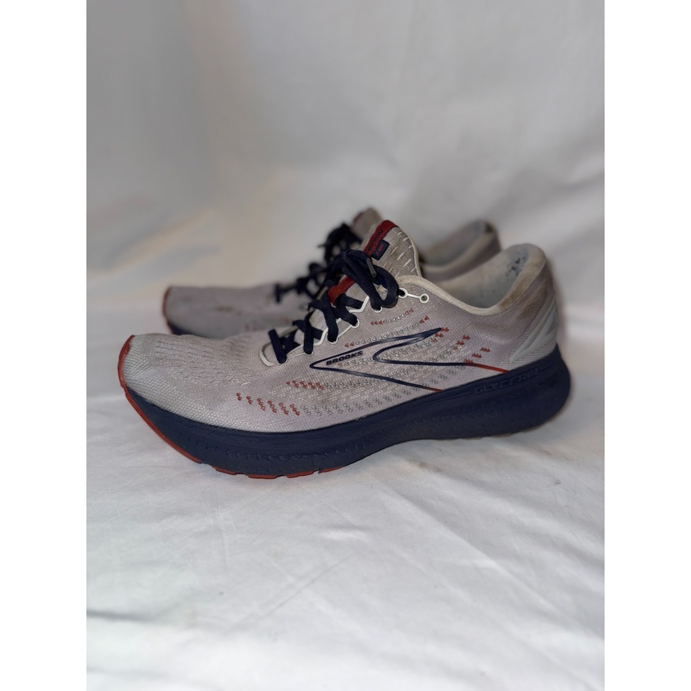 Brooks Glycerin 19 Mens Running Shoes Grey Navy Red 1103561D002 Size 11
